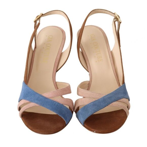 GIA COUTURE Slingback Sandals Crisscross Straps Women Multicolor - Picture 5 of 6